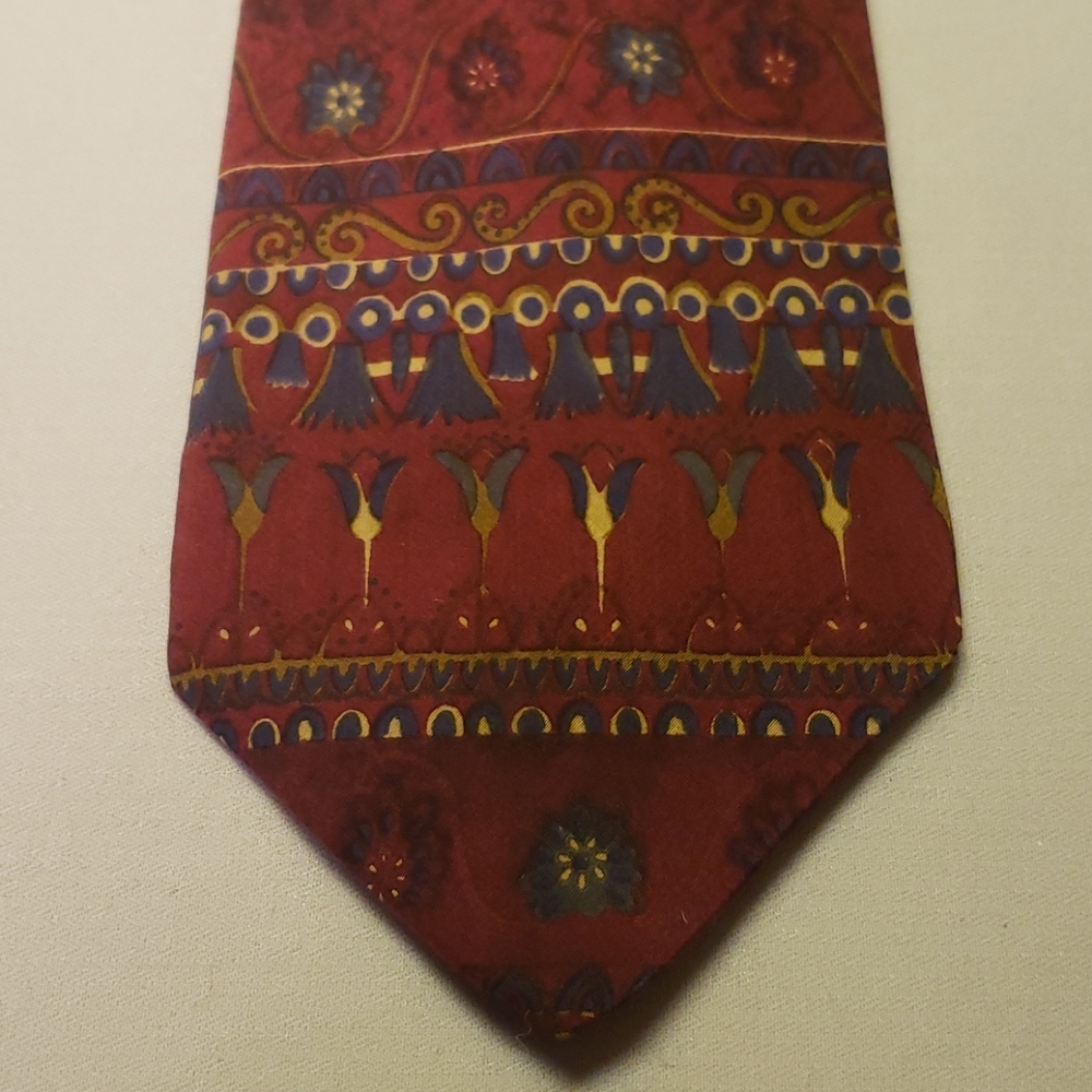 Dimitrius Dark Red 100% Silk Men's Tie